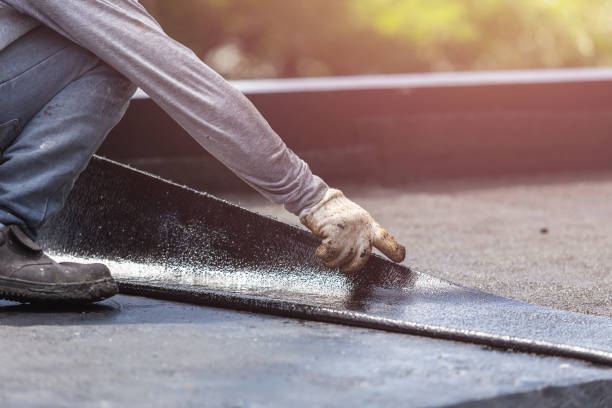 Professional Exterior Waterproofing technician working in Lignum, VA